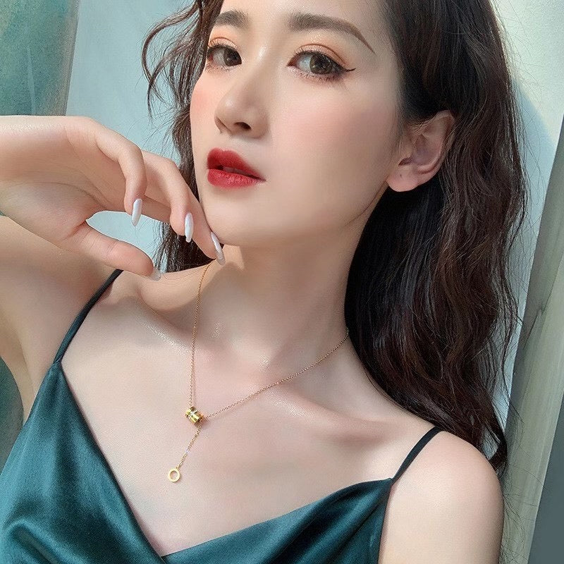 7-Degrees Exclusive Design Stainless Steel Necklace "Zero 1" 7CSTNK05