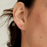 Ania Haie 14kt Gold Stargazer Triple Natural Diamond Single Labret Earring EAU002-01YG