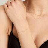 Ania Haie 14kt Gold Pearl and White Sapphire Radiance Bracelet BAU003-02YG