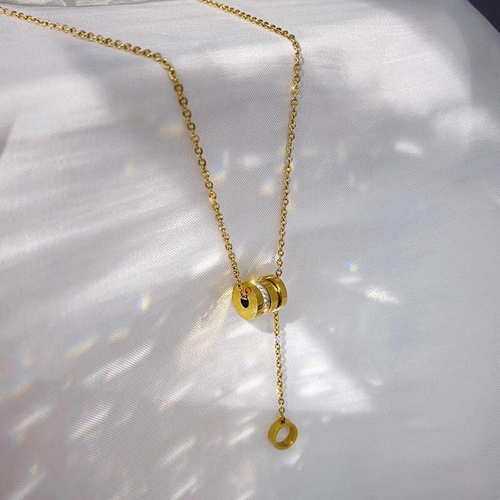 7-Degrees Exclusive Design Stainless Steel Necklace "Zero 1" 7CSTNK05