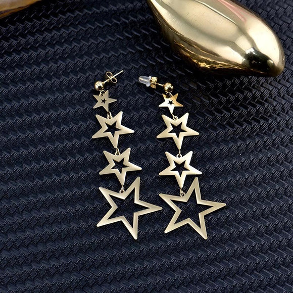7-Degrees Exclusive Design Stainless Steel Earrings 