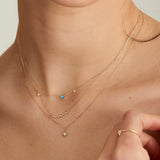 Ania Haie 14kt Gold Stargazer Natural Diamond Bar Necklace NAU002-02YG