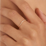 Ania Haie 14kt Gold Magma Diamond Ring RAU004-01YG