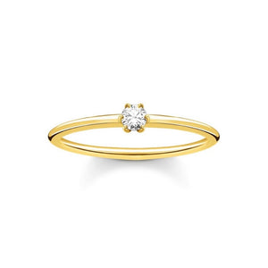Thomas Sabo Charming Ring White Stone Gold TR2312Y