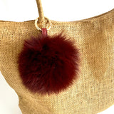7-Degrees Accessories Pompom Bag Charm and Keyrings Large - 7CKRPPL