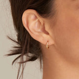 Ania Haie 14kt Gold Magma Huggie Hoop Earrings EAU004-03YG