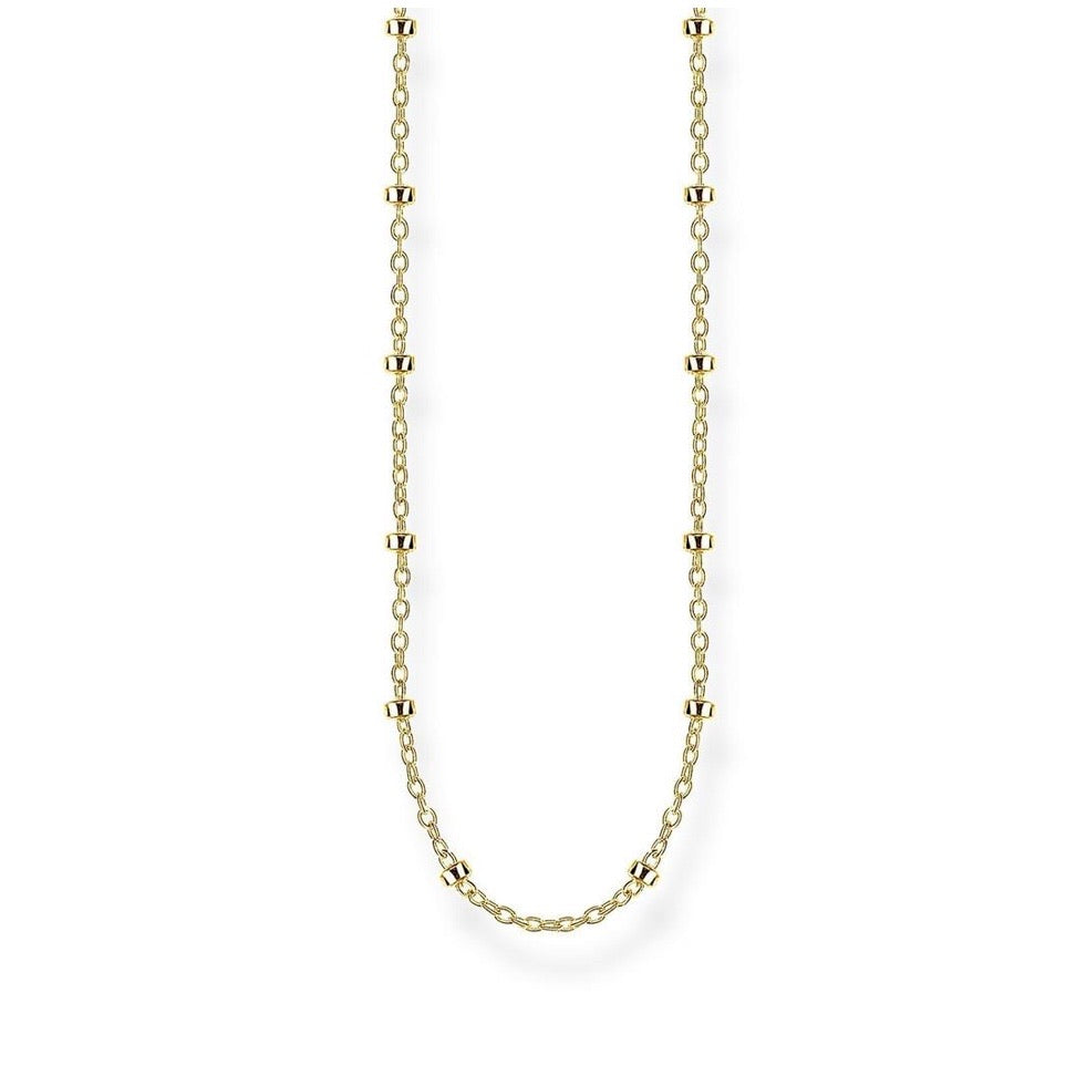 Thomas Sabo Jewellery Necklace Round Belcher Chain Gold