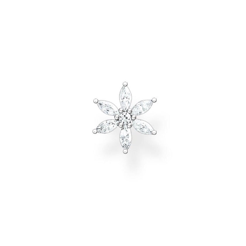 Thomas Sabo Charming Single Ear Stud Flower Silver TH2196