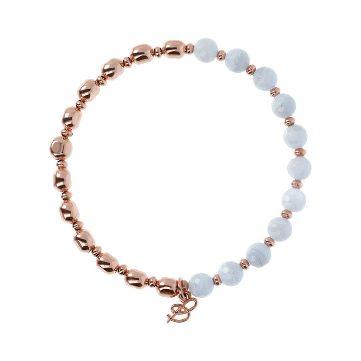 Bronzallure Variegata Rainbow Bracelet Blue Lace Agate WSBZ01431.BLA
