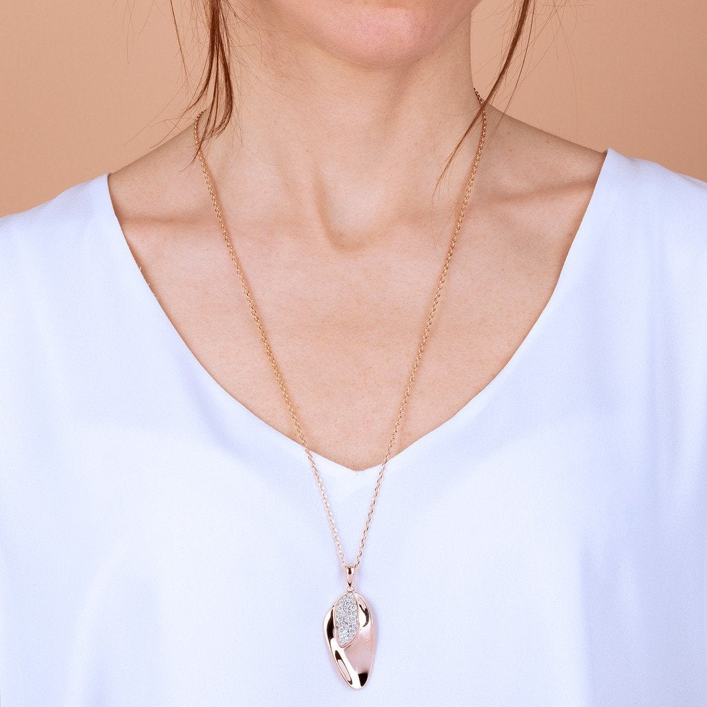 Bronzallure Pavè Cubic Zirconia Necklace