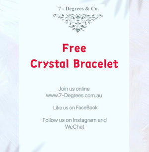 Free Crystal Bracelet When you sign in and follow us on social media💕