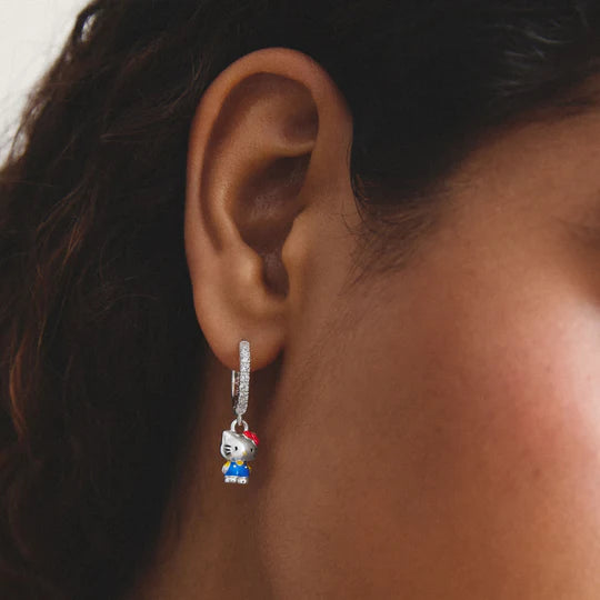 THOMAS SABO Hello Kitty Single Hoop Earring with Zirconia Blue TCR774