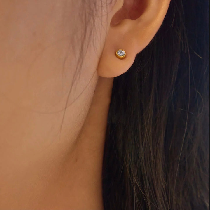 Ania Haie Gold Cascade Station Drop Stud Earrings E075-12G