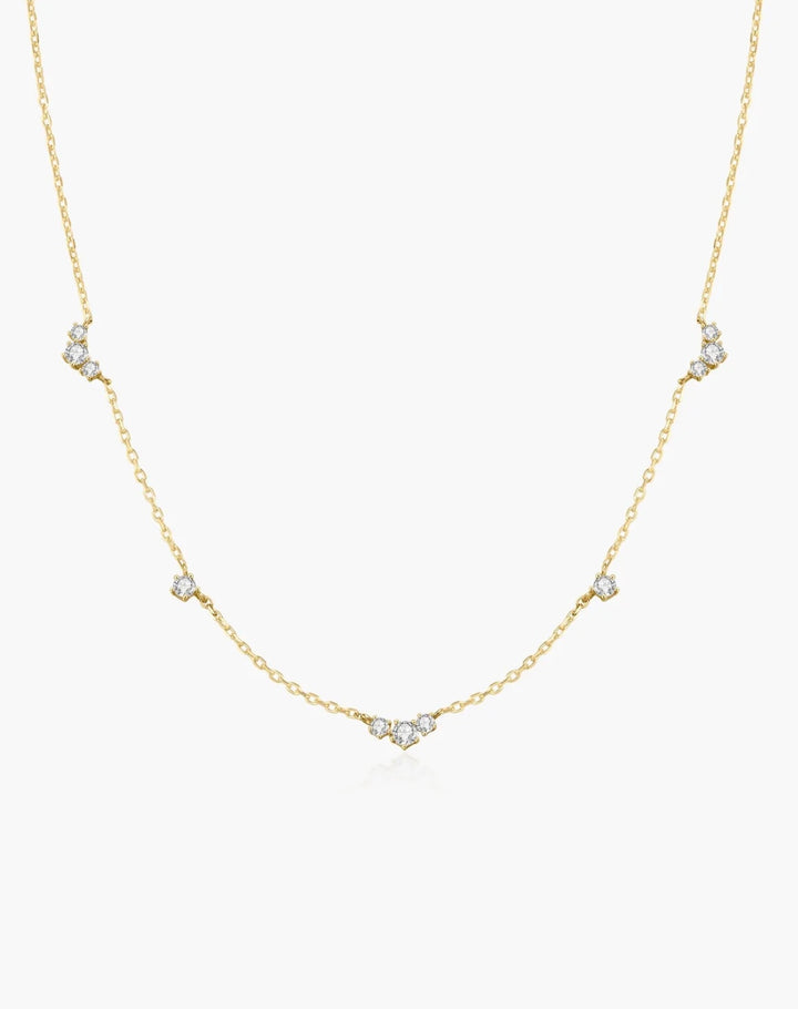 Ania Haie Gold Cluster & Single Station Necklace N079-04G