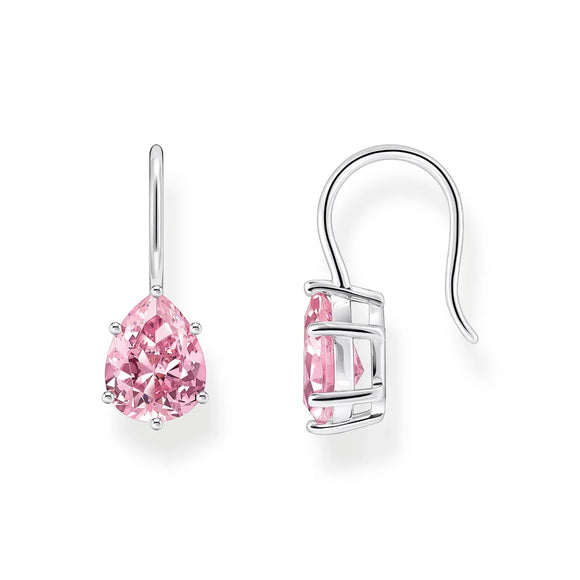 THOMAS SABO EARRINGS With Pink Heart -Shaped Zirconia TH2288P