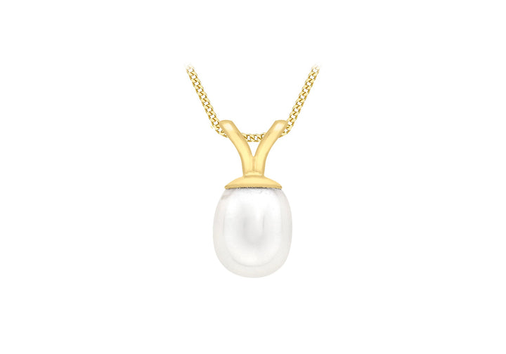 9K Yellow Gold Cult Freshwater Pearl Pendant