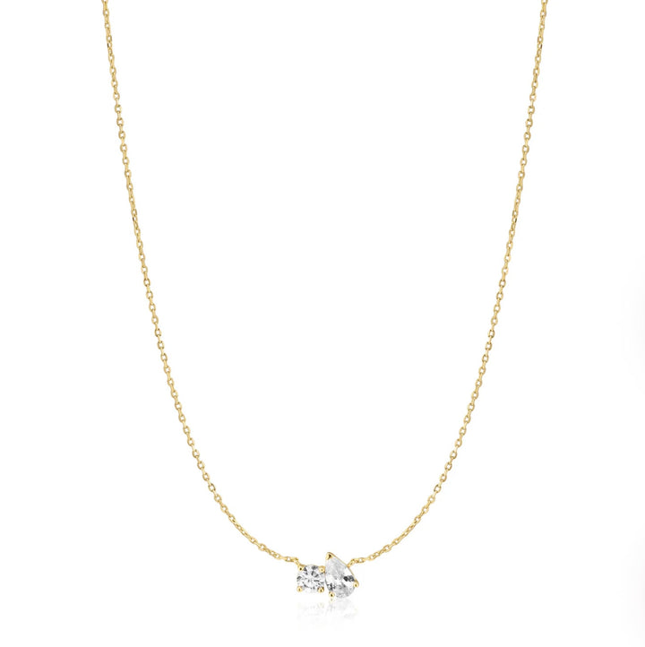 Ania Haie Gold Toi & Moi Necklace N071-02G