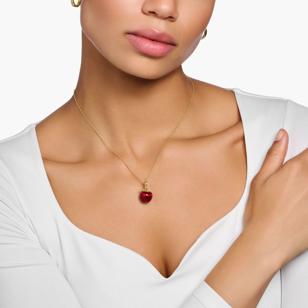 THOMAS SABO Gold Apple Necklace TKE1991Y