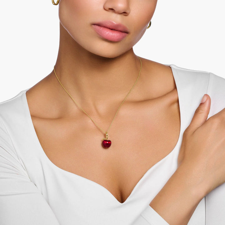 THOMAS SABO Gold Apple Necklace TKE1991Y