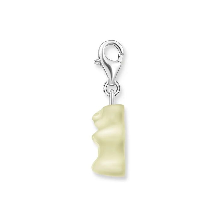 THOMAS SABO Silver Charm Pendant Pineapple White Gold Bear CC2187