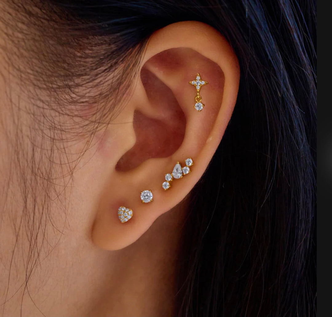 Ania Haie Gold Constellation Barbell Single Earring E070-10G