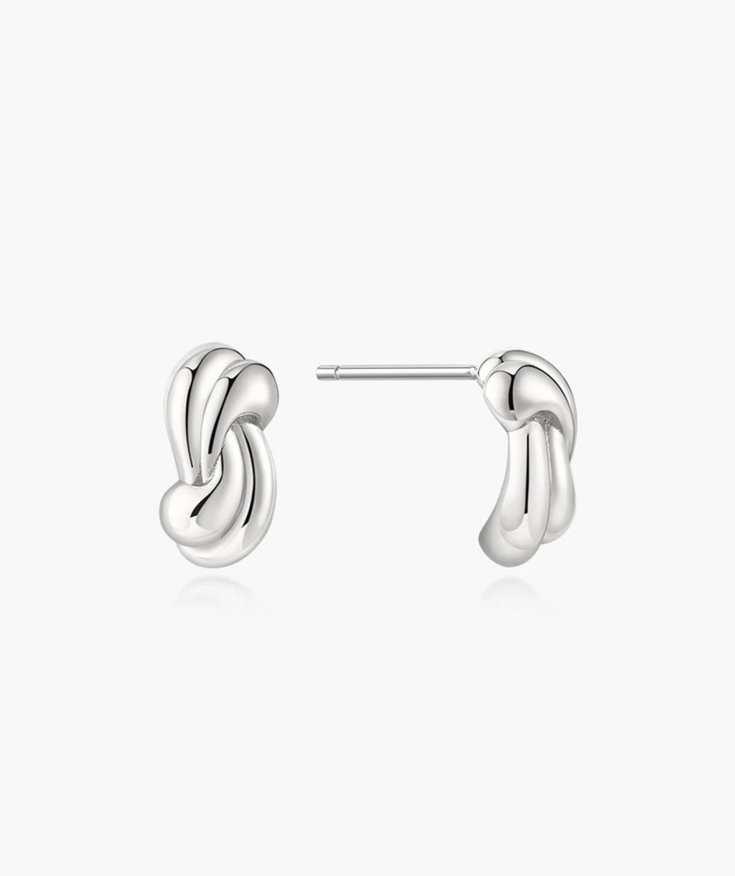 Ania Haie Silver Rope Twist Stud Earrings E077-01H