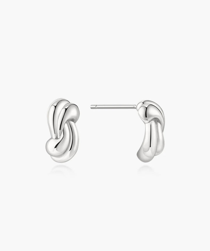 Ania Haie Silver Rope Twist Stud Earrings E077-01H