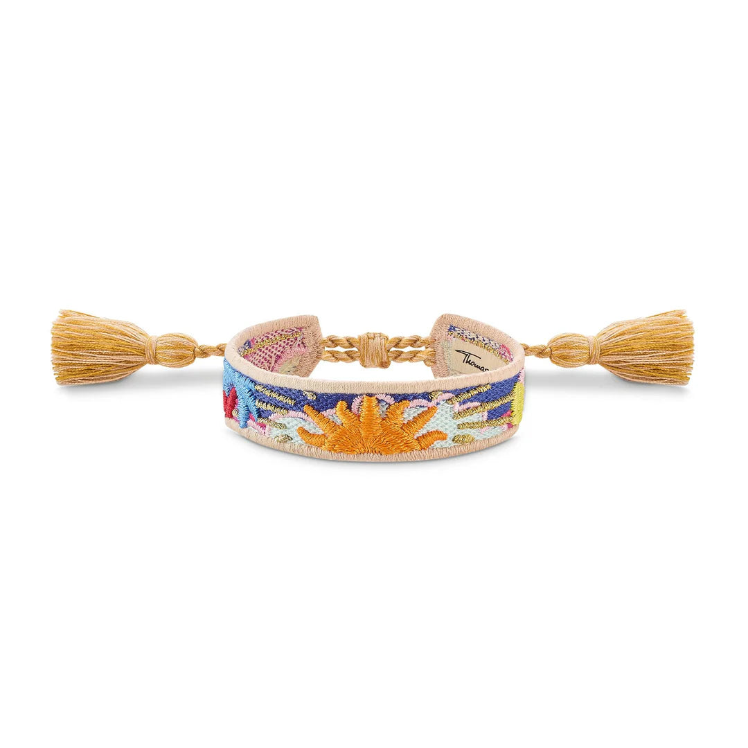 Thomas Sabo Bracelet with Ornaments in Orange, Dark Blue, Green & Red TACC0047