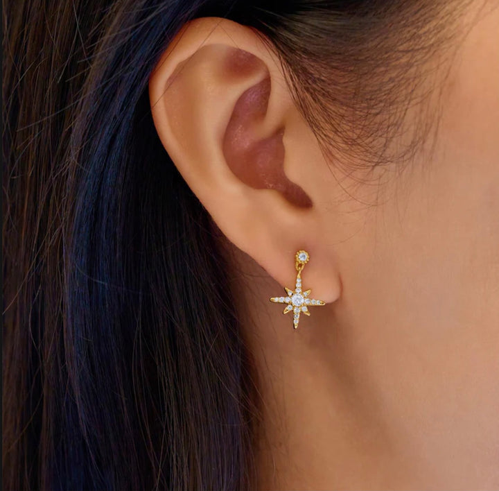 Ania Haie Gold Mother of Pearl Halo Heart Stud Earrings E071-03G