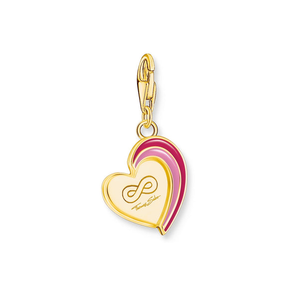 THOMAS SABO Charm Pendant in Heart-Shape with Engraving CC2117