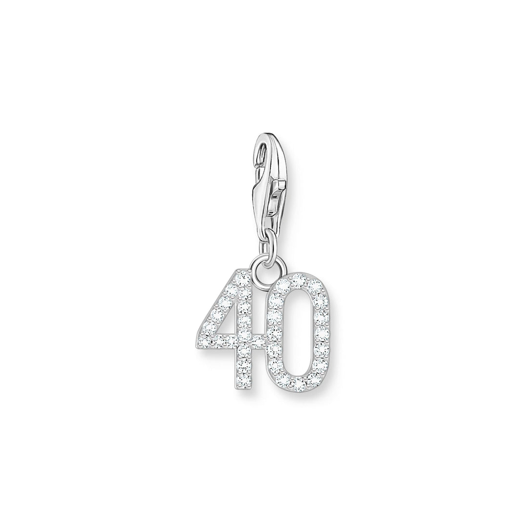 THOMAS SABO Charm Pendant Number "40" Silver CC2137