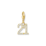 THOMAS SABO Number Charm Pendant "21" Gold CC2140