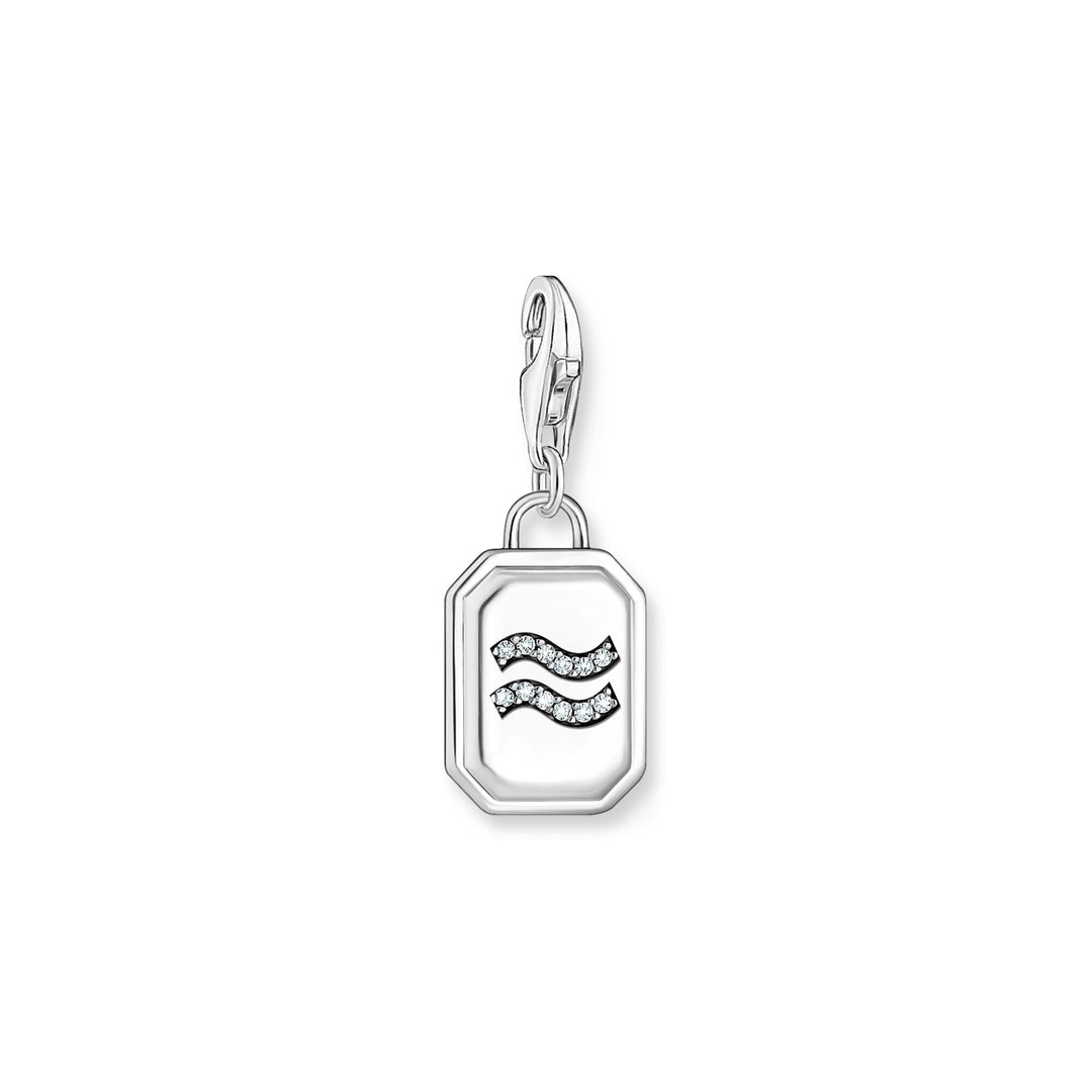 THOMAS SABO Charm Pendant Aquarius Zodiac Sign Silver CC2143