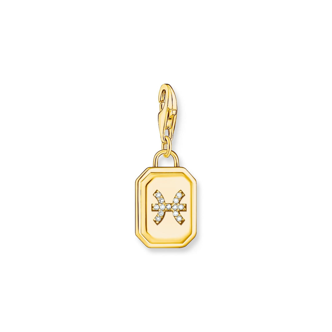 THOMAS SABO Charm Pendant Pisces Zodiac Sign Gold CC2154