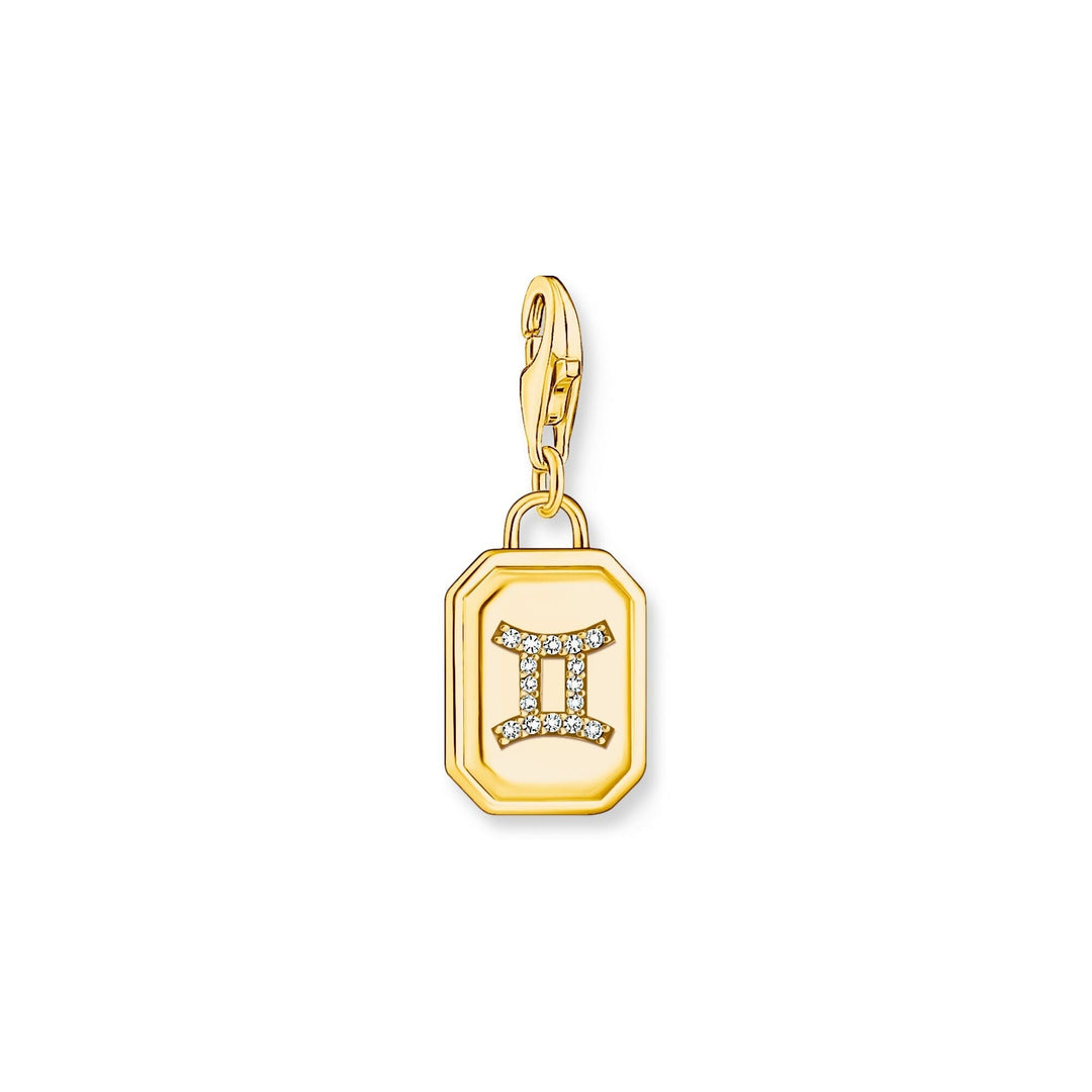 THOMAS SABO Charm Pendant Gemini Zodiac Sign Gold CC2157