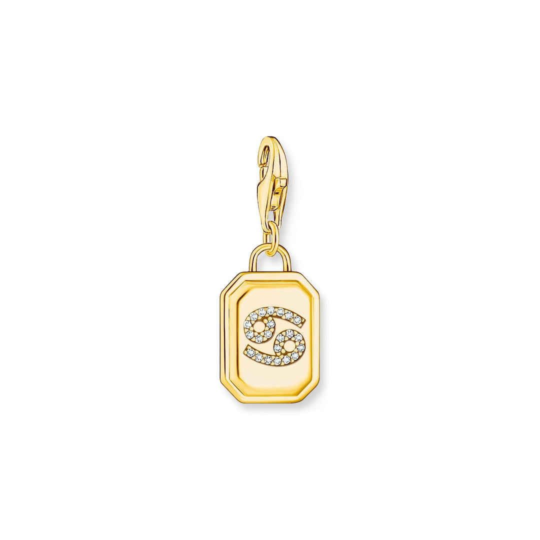 THOMAS SABO Charm Pendant Cancer Zodiac Sign Gold CC2158