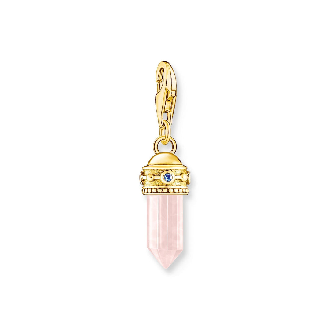 THOMAS SABO Charm Pendant Rose Quartz Gold CC2165