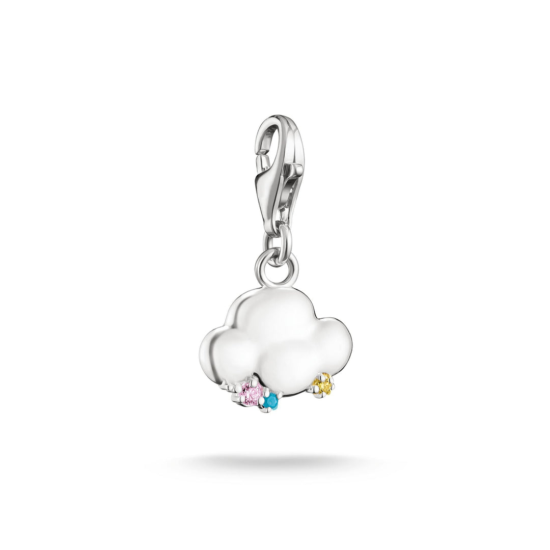 Thomas Sabo Silver-Plated Rain Cloud Charm with Colourful Stones CC2258M