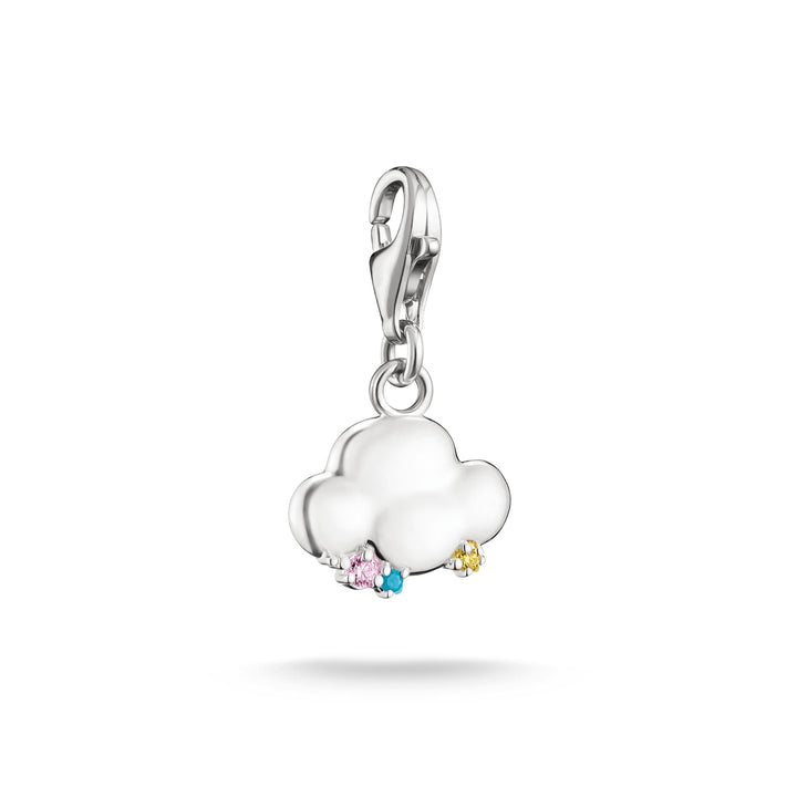Thomas Sabo Silver-Plated Rain Cloud Charm with Colourful Stones CC2258M