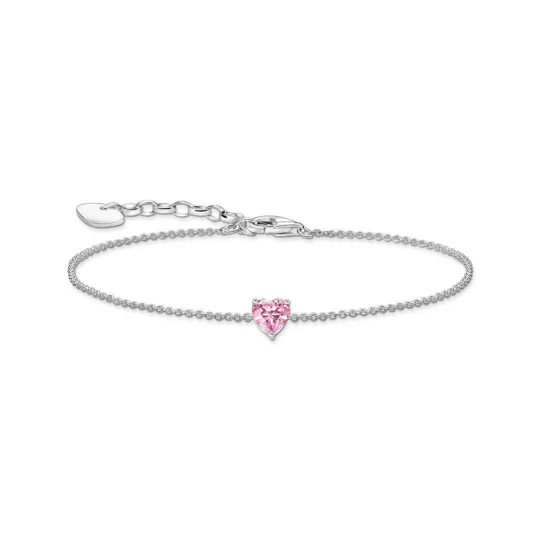 THOMAS SABO BRACELET With Pink Heart-Shaped Pendant TA2157P