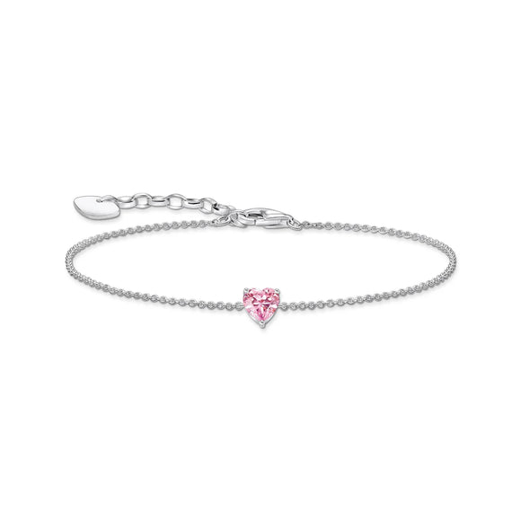 THOMAS SABO BRACELET With Pink Heart-Shaped Pendant TA2157P