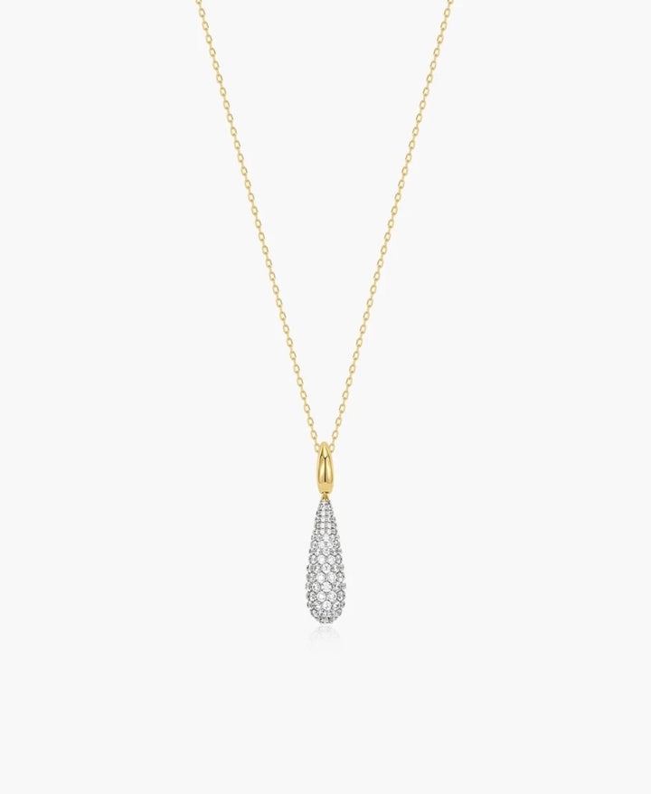 ANIA HAIE Gold Pavé Statement Teardrop 48-53cm Necklace N078-05G