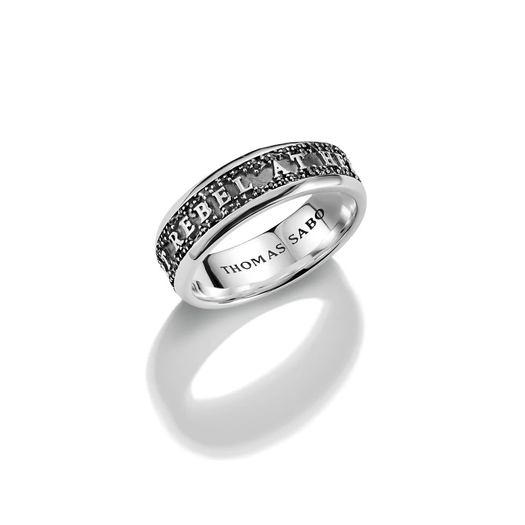 THOMAS SABO Band Ring Rebel at Heart Lettering TR2514M