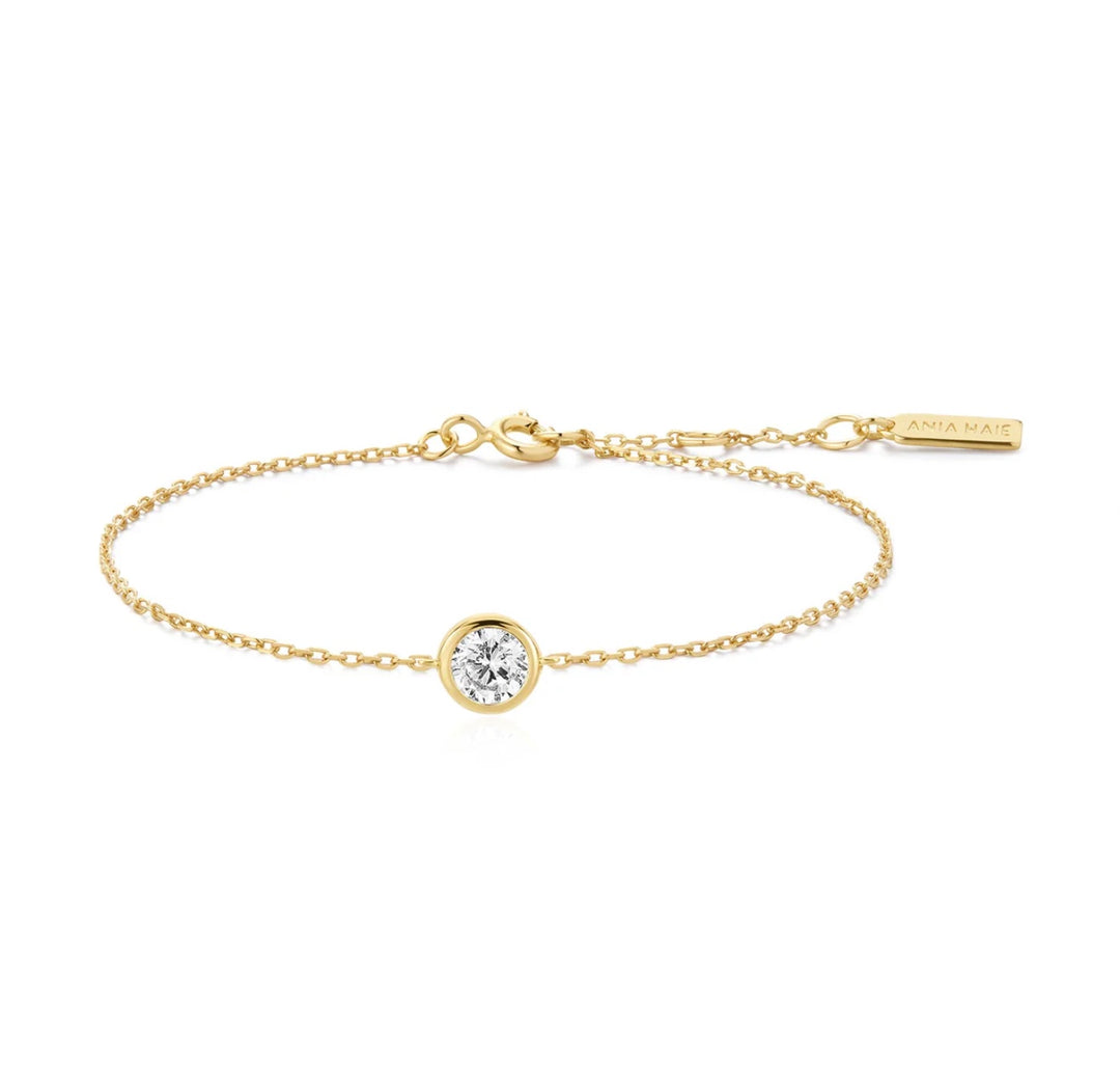Ania Haie Gold Solitaire Bracelet B071-02G