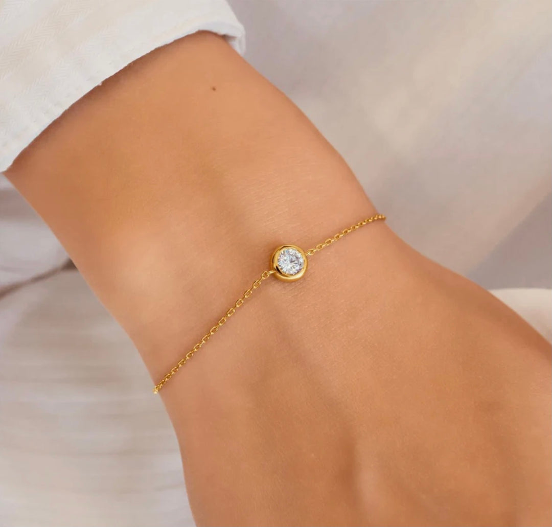 Ania Haie Gold Solitaire Bracelet B071-02G