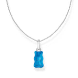 Thomas Sabo Silver Necklace Blueberry Blue Goldbear TKE2209BLU