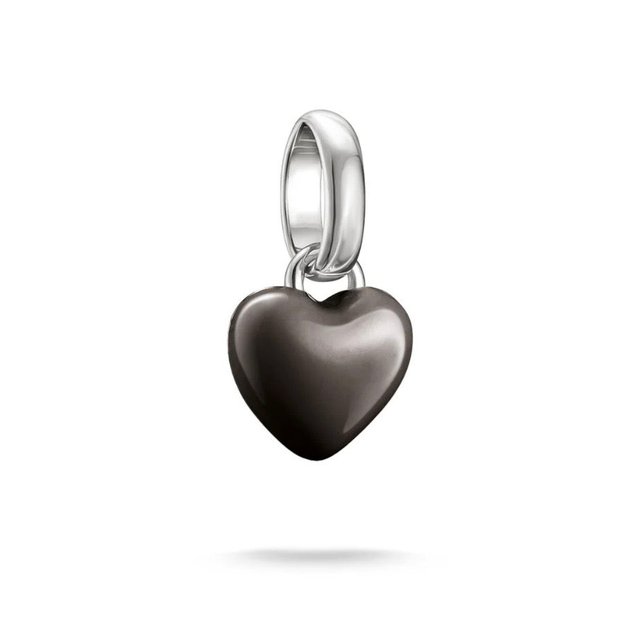 Thomas Sabo Silver-Plated Red Enamel Heart Charm CCC1368MBL