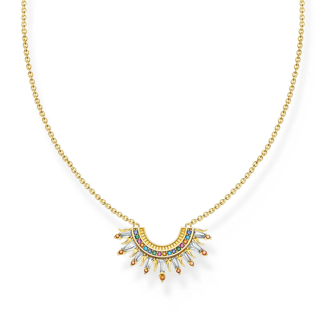 THOMAS SABO NECKLACE with Sun Beams and Colourful Stones TKE2203Y