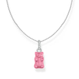 Thomas Sabo Silver Necklace Pink Goldbear TKE2209P