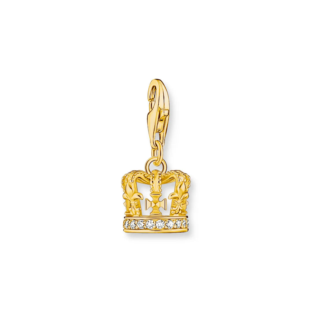 THOMAS SABO Charm Pendant London Crown Gold CC2123